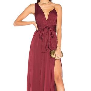 Stylestalker Kesen Maxi Dress in Aubergine